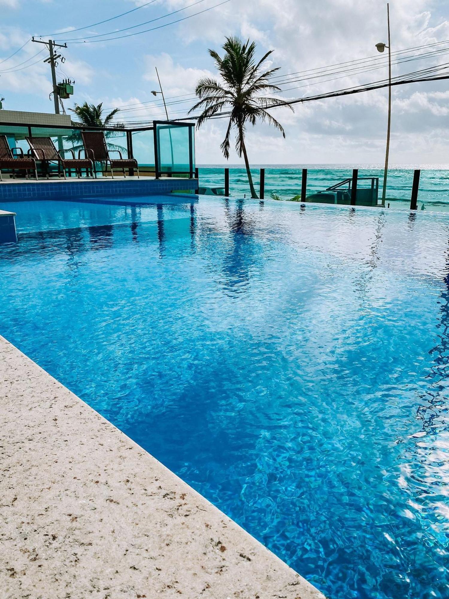 萨尔瓦多Pe Na Areia, Piscina Borda Infinita, Vaga De Garagem, Portaria 24 Hs公寓 外观 照片